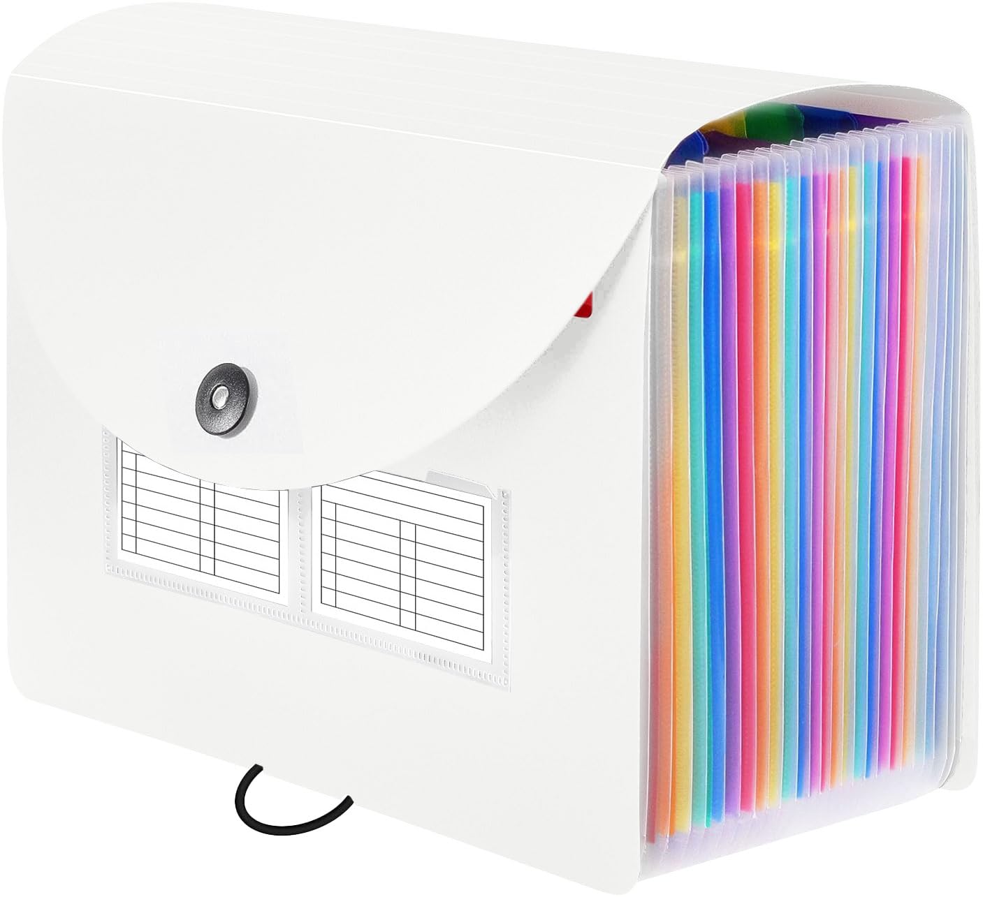 Amazon | Sooez 24ポケット 拡張ファイルフォルダー ブランク