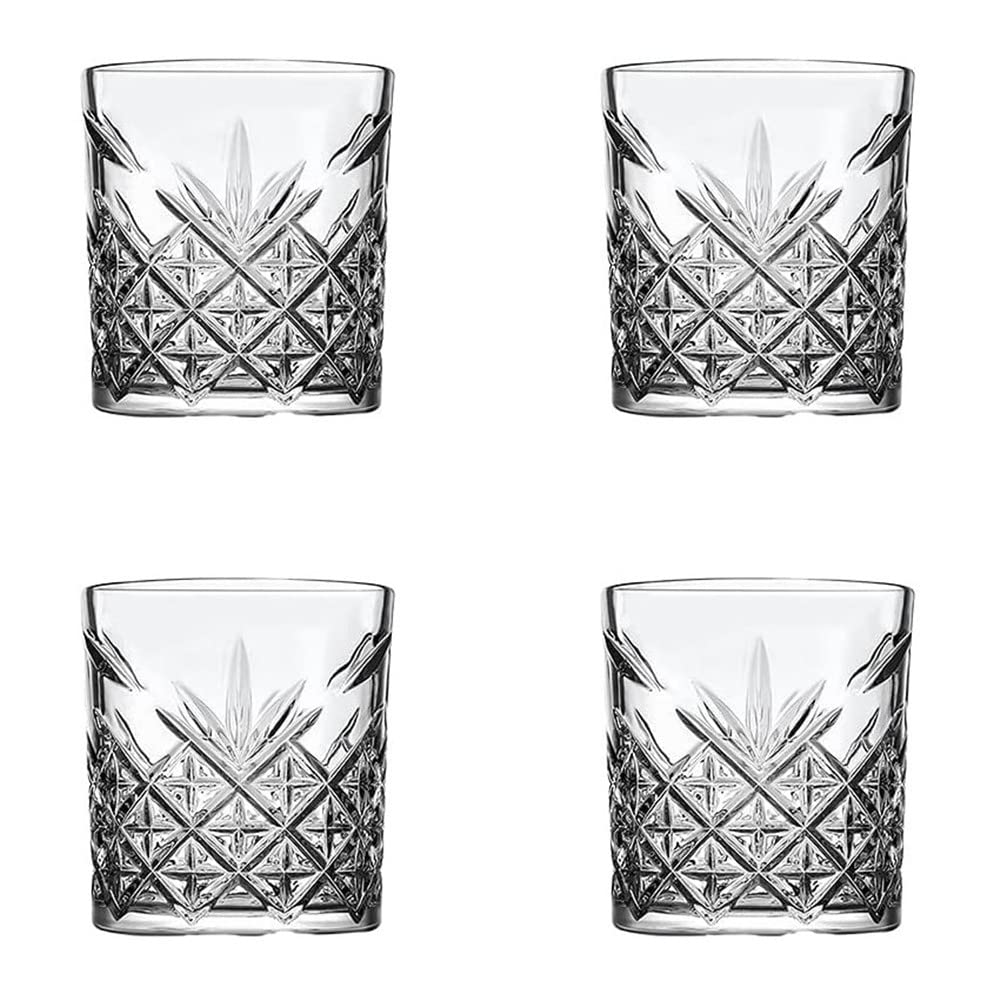 Buy SkySnow Old Fashioned Whisky Glasses, Heavy Duty Glassware Tumblers