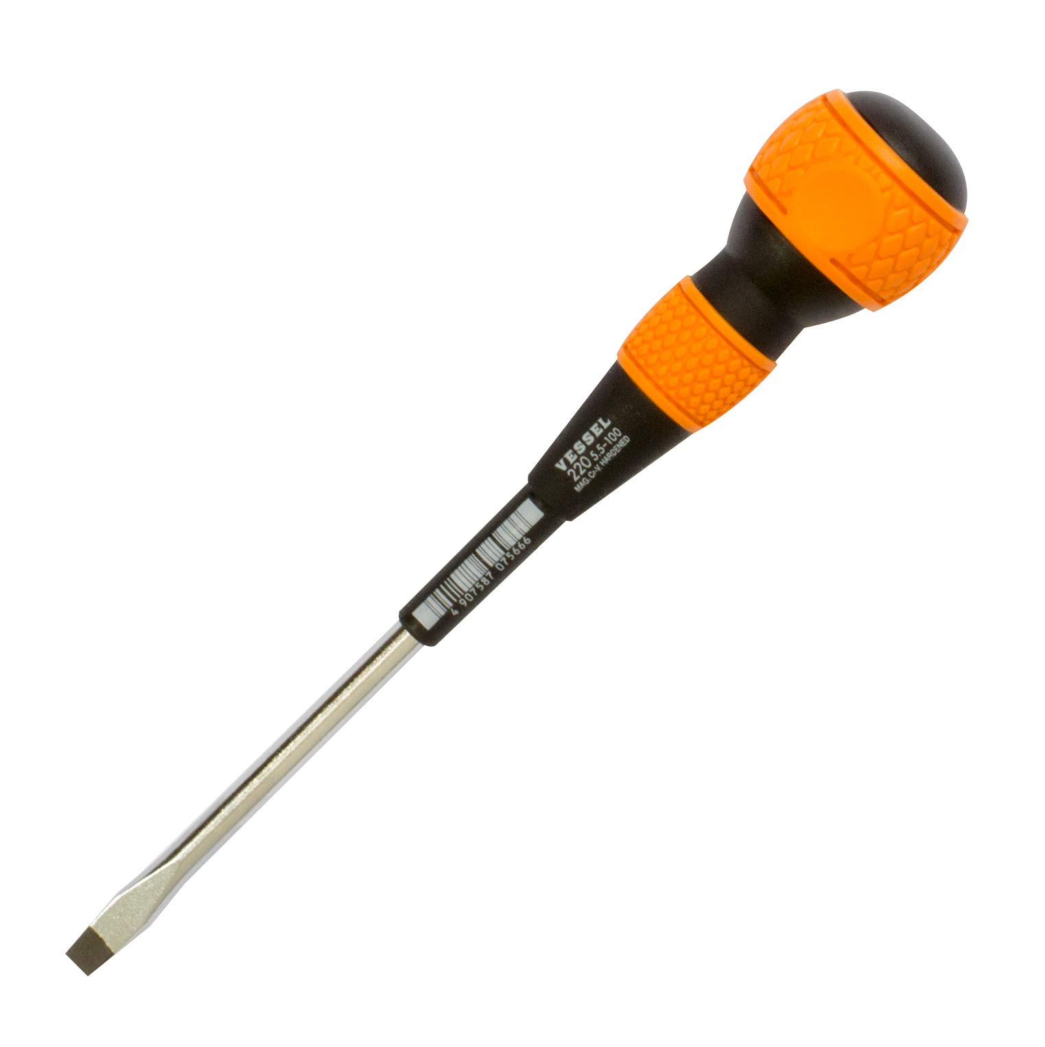 VESSEL Ball Grip Screwdriver -5.5x100 (3/16