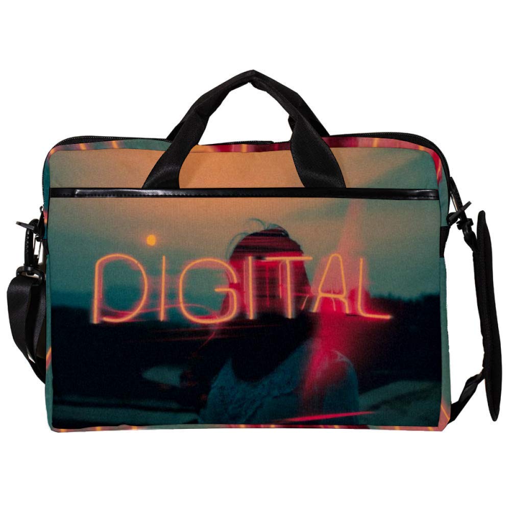 Bolso de portátil de 14 a 15,4 pulgadas con estampado original de neón digital 6
