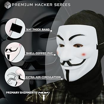 Amazon.com: 4-Pack Hacker Mask and Skull Gaiter Set