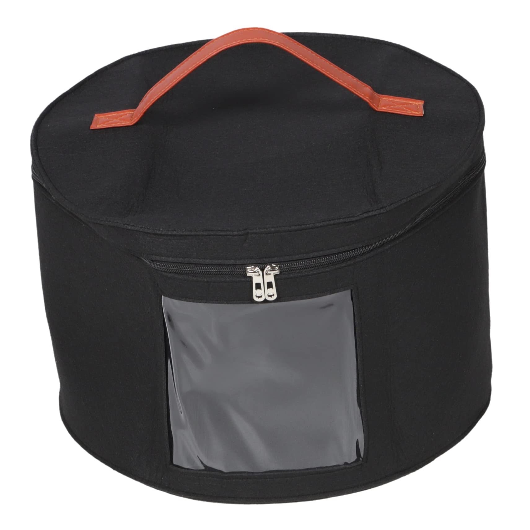 ABOOFAN Felt Hat Storage Case for Men Women Travel Hat Box Container for Home Organization Closet Use Compact Design