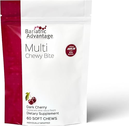 Vista 11 de Bariatric Advantage Multi Chewy Bite - Multivitamínico suave para masticar para pacientes de cirugía bariátrica - Multivitamínico masticable