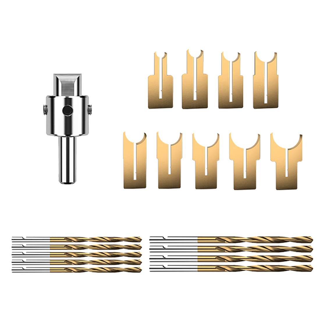 Toplionace Ensemble de Couteaux Universels de Bouddha, Insérer le Coupe-roue de Jouet de Lame de Perles Rondes pour la Perceuse à Colonne à Hautes Révolutions
