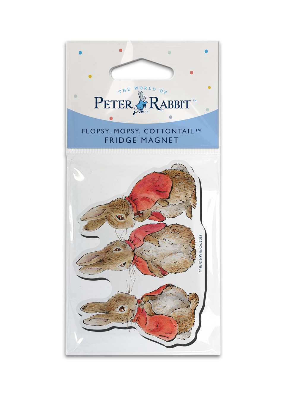 Beatrix Potter Peter Rabbit - Shaped Fridge Magnet (Flopsy Mopsy Cottontail)