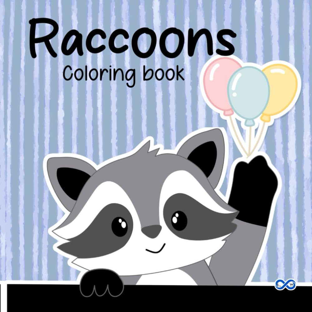 Cute Raccoons Coloring Book for Kids Ages 4–8: Adorable Woodland Animal Coloring Pages | Bold and Easy Designs | Fun Forest-Themed Coloring Book | 8.5 ... Format (Little Woodland Friends Series)