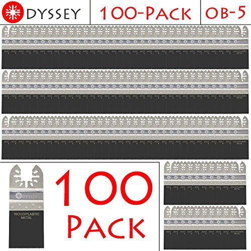 Best Deal Odyssey Bi-Metal Oscillating Multitool 1-3/8" Wide Wood Plastic Saw Blade (100 Pack)