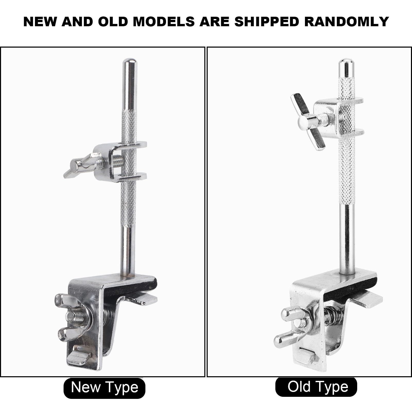 Cowbell Clamp, Jazz Drum Kit Cowbell Holder Percussion Accessory Adjustable Drum Cowbell Mount for Bass Drummer Rattle