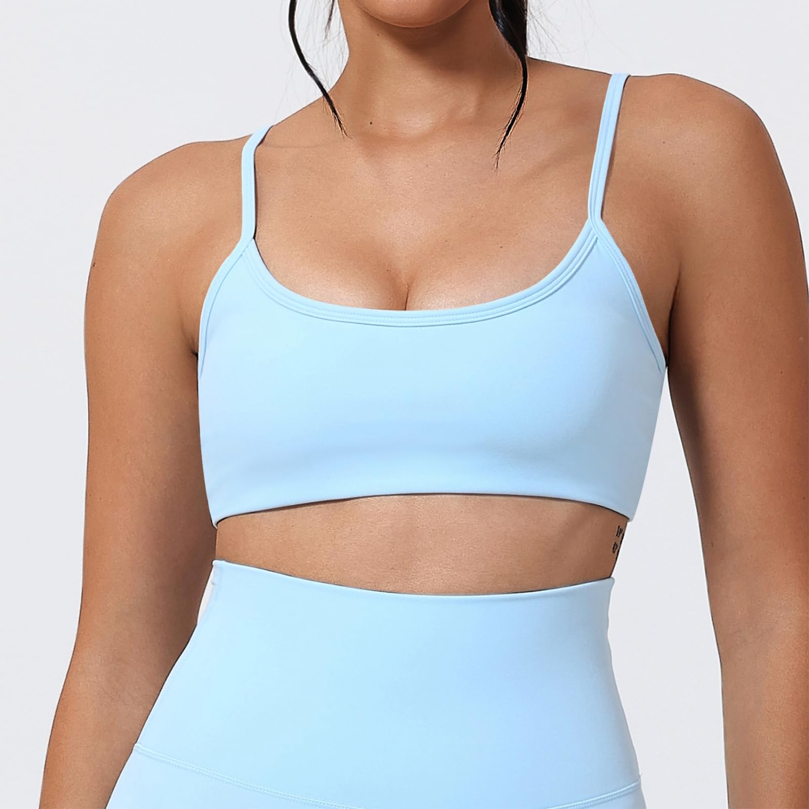 CHENSHI Sujetador Deportivo Mujer De Verano Mujeres Gimnasio Ropa Interior Anti-Shock Back Support Fitness Top Running Respirable Secado Rápido-s-Blue-XL