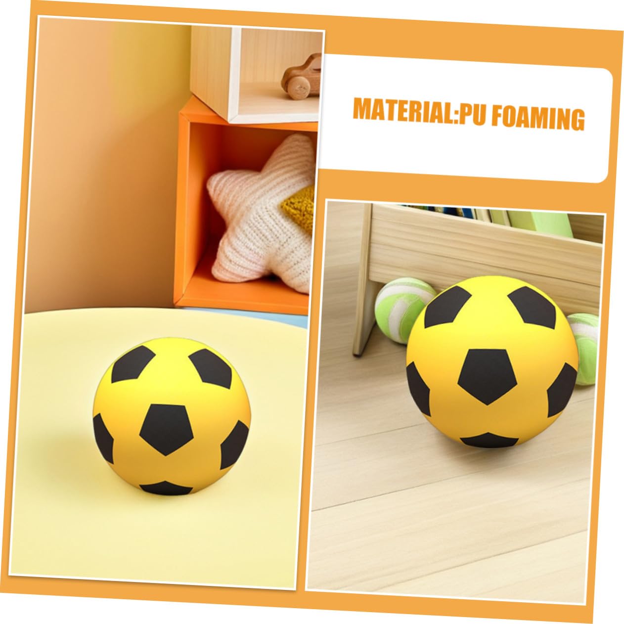 Balón de Fútbol Silencioso para Niños Pequeños, Mini