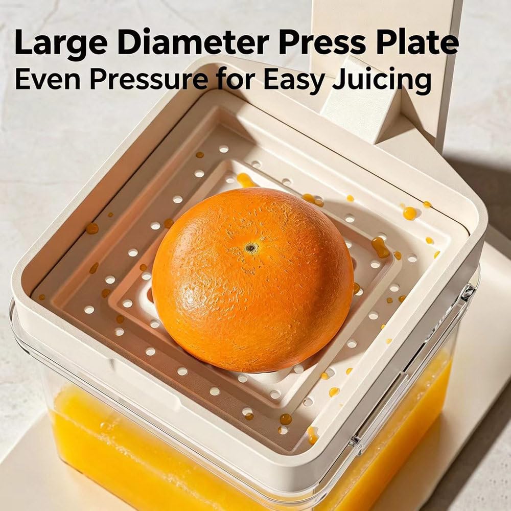 Manuelle Zitruspresse, Robuste Handpresse FüR Orangen (Gastronomie-QualitäT), Manuelle Saftpresse Aus Aluminium, Hochbelastbare Obstpresse, MüHelose Saftgewinnung FüR Hausbar Und KüChe