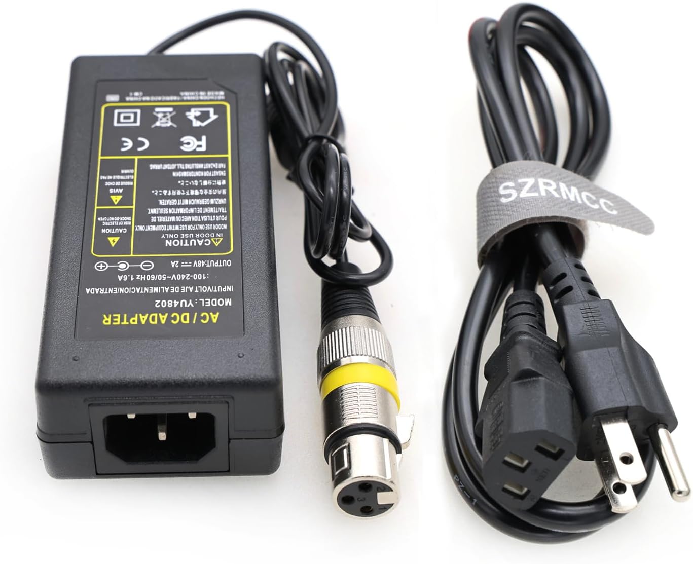 SZRMCC 3pin Female XLR DC Power Adapter Cable 48V2A for Aputure Amaran 100X/100X S/100D/100D S LED Video Light