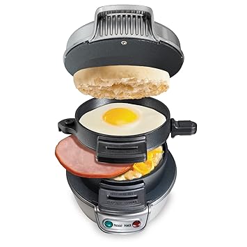Hamilton Beach 25475 Breakfast Sandwich Maker, Gray