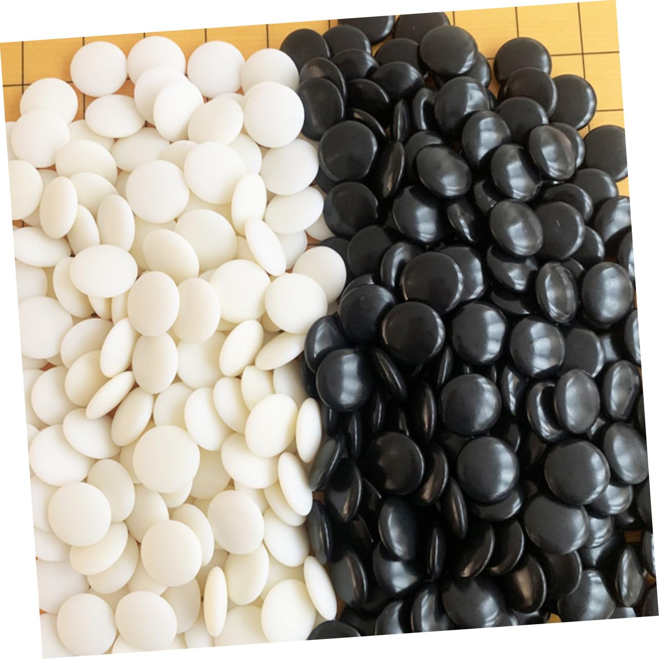 DECHOUS 360 Pezzi di Pietre da Gioco Go in Melamina Sicure e Pratiche, Stile Creativo, Resistenti per Uso Domestico e Scolastico, Accessori per Gioco da Tavolo Go