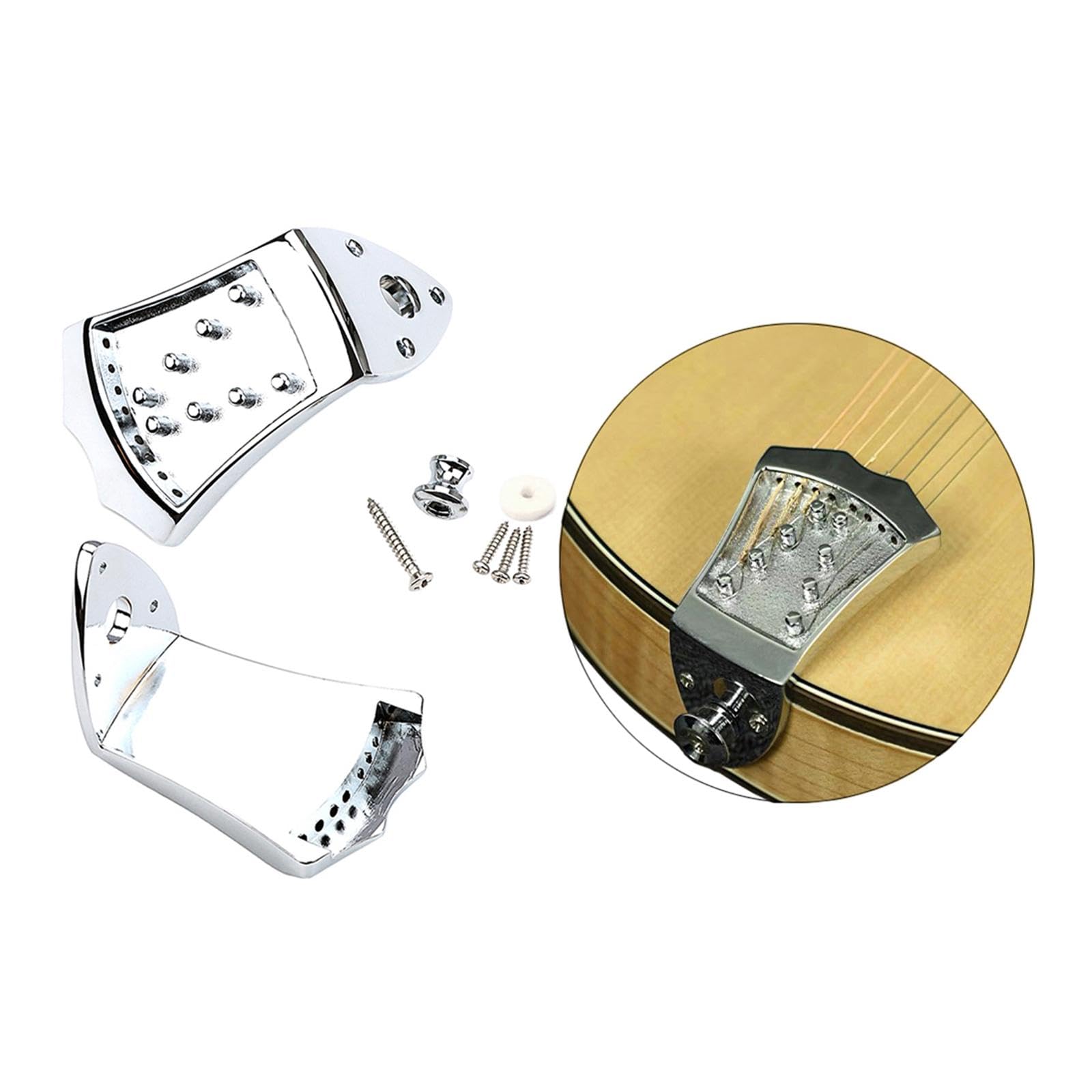 Dreieckiger Mandolinen Saitenhalter Aus Metall, Einfache Montage,