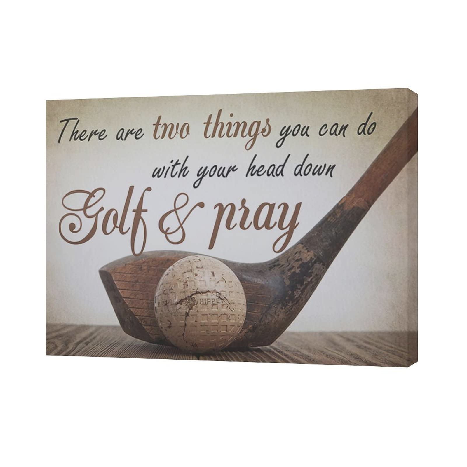 Golf Wall Art Sports Golf Pictures Wall Decor Motivational Quotes Canvas Painting Artwork Modern Home Decorations Framed for Bedroom Office Living Room 12