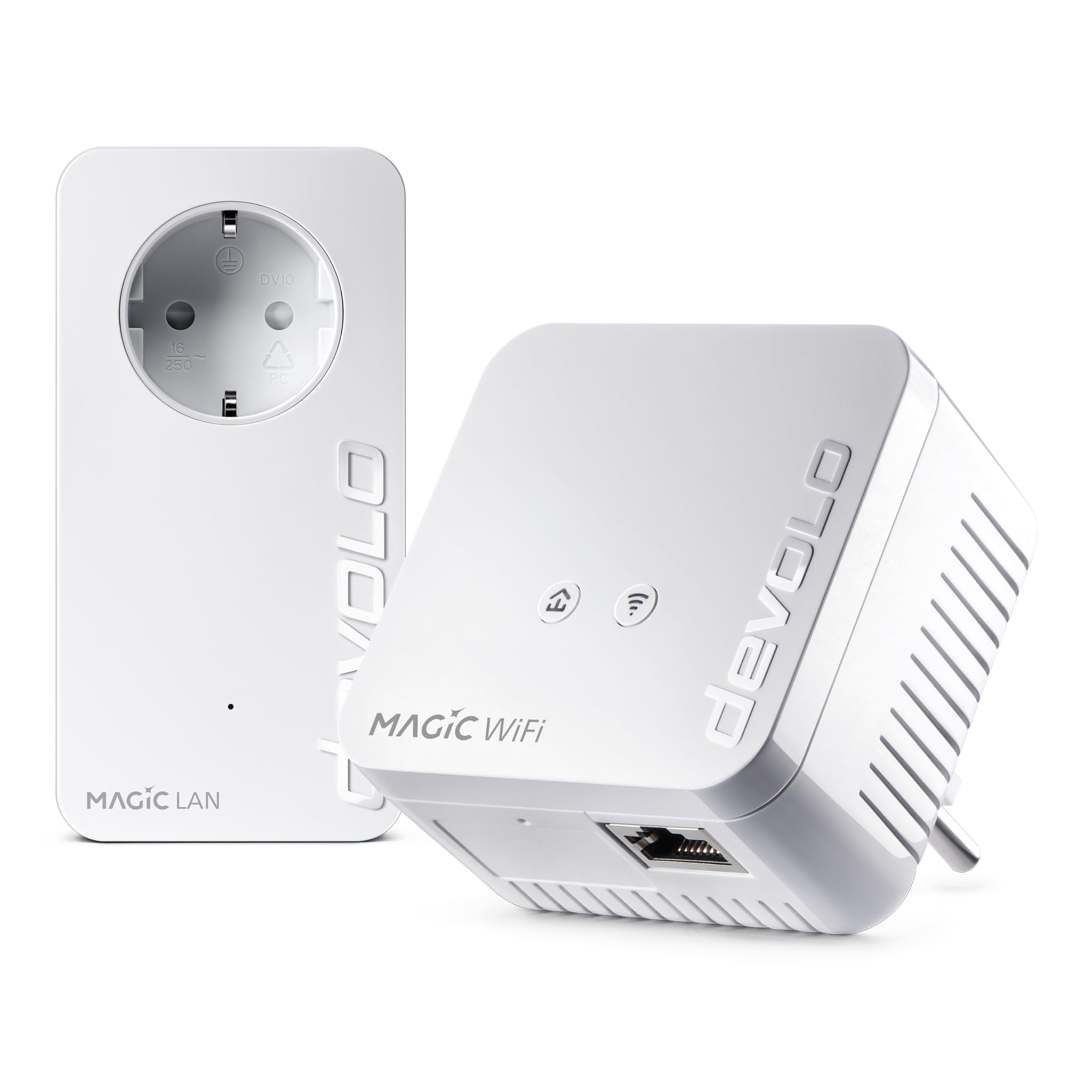 devolo Magic 1 WiFi mini: Kit de démarrage Powerline compact pour une connexion Wi-Fi fiable via une ligne électrique à travers les murs et les plafonds, maillage, technologie G.hn, Wi-Fi invité