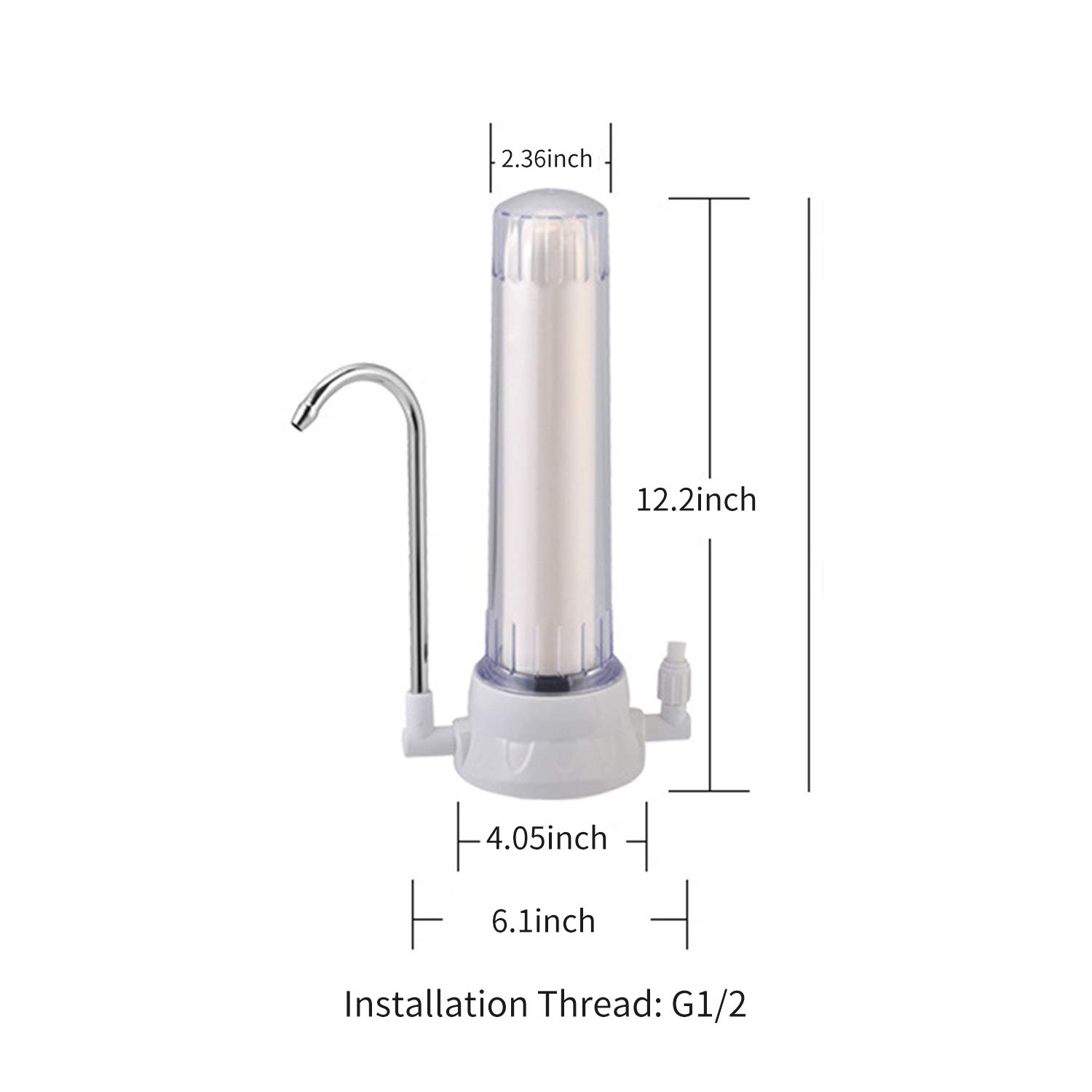 Filtro de agua Grifo Filtro de agua Filtro de cartucho de cerámica Grifo de agua Sistema de filtración de agua dura Reduce el cloro de fluoruro de plomo
