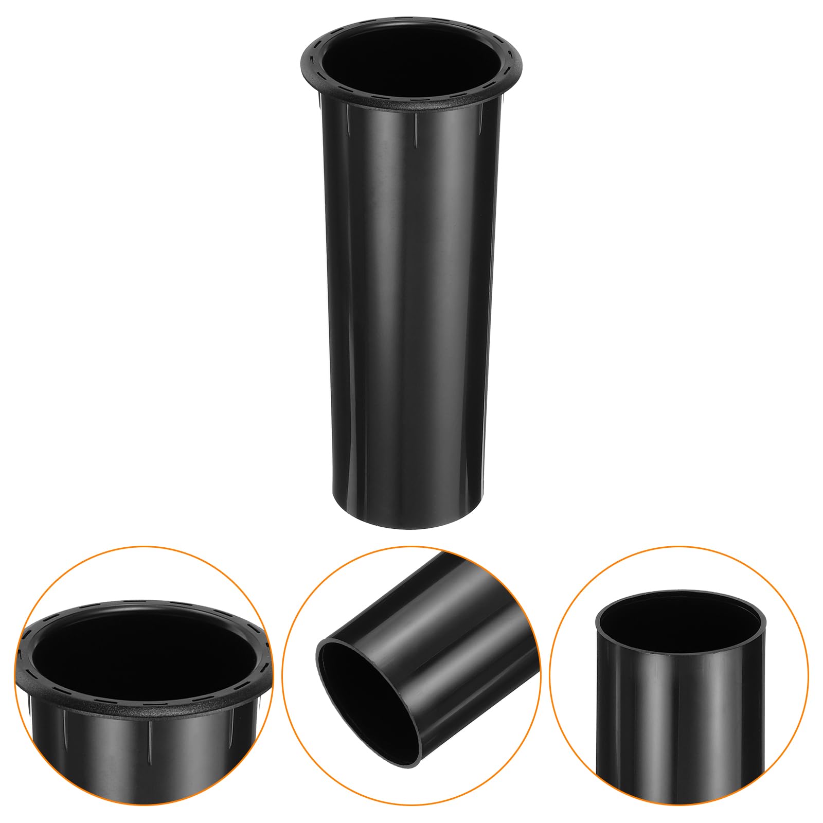 QUARKZMAN 2Pezzi 59x180mm/2.3 x 7 pollici Speaker Port Tube Subwoofer Bass Box Tube Bass Woofer Box Speaker Box Bass Air Port