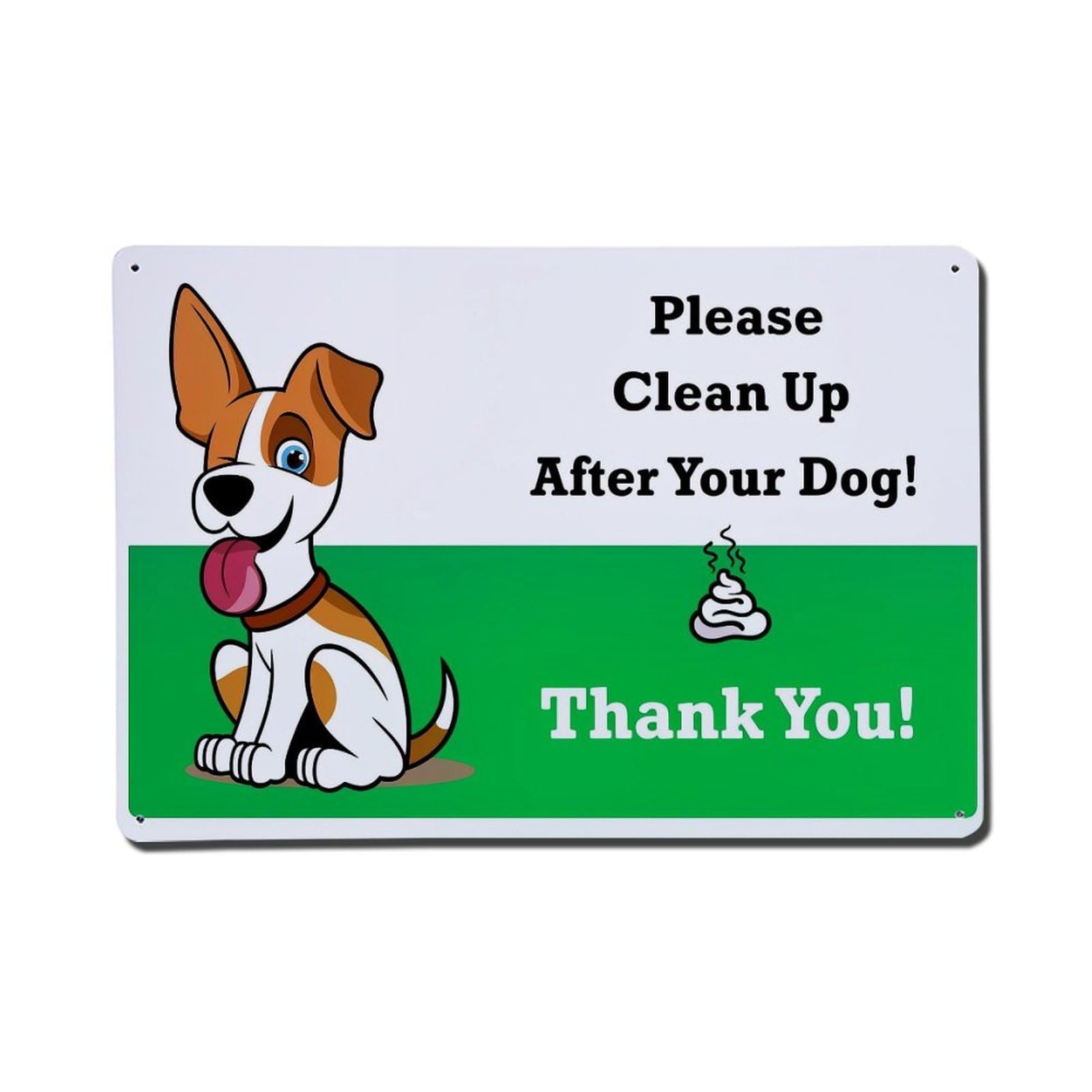 Dog Poop Cleanup Sign Metal Tin Sign Plaque