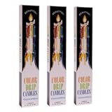 Color Drip Candles&comma; 3-Pack &lpar;6 candles total&rpar;&comma; Unscented