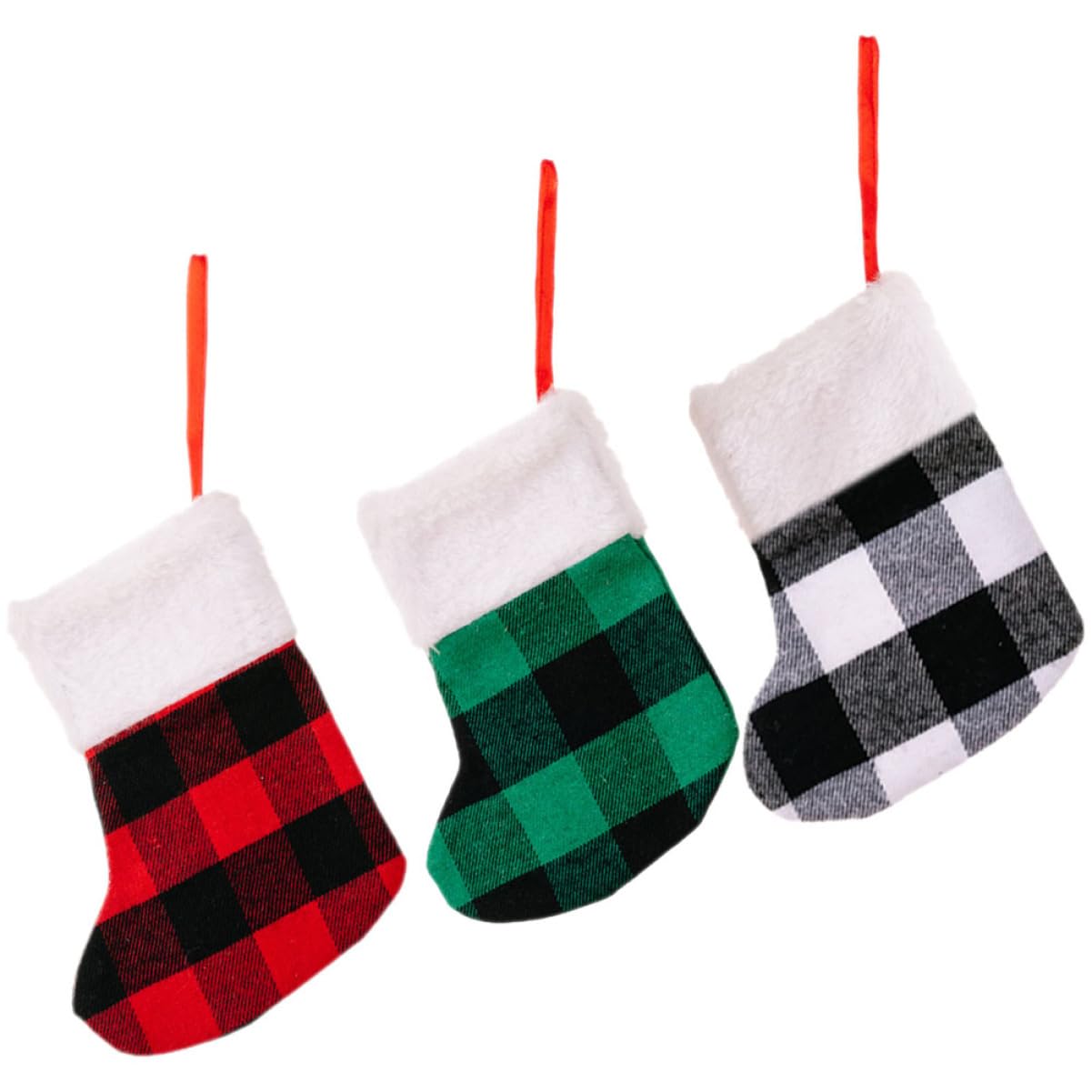 Amosfun 5 Sätze Cartoon-strumpfbeutel Weihnachts Party Weihnachtsbaumdeko Kaminsims Weihnachtsstrümpfe Weihnachtsbaum Strümpfe Weihnachtstüten Mit Süßigkeiten Christbaumschmuck 6 Stück * 5