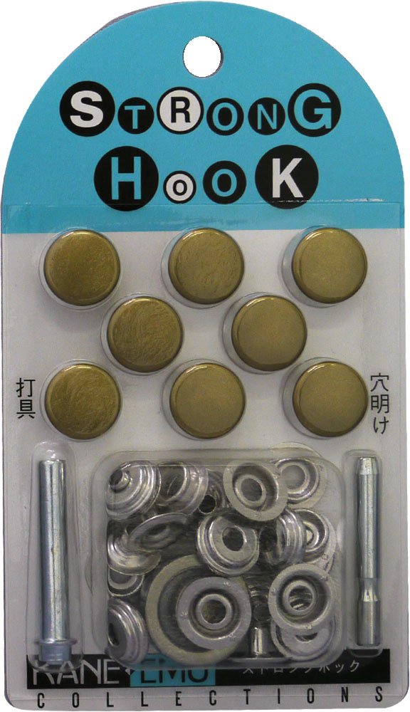 Crochet 15mm Morito 7570 Antique G pour reliure et maroquinerie du Japon