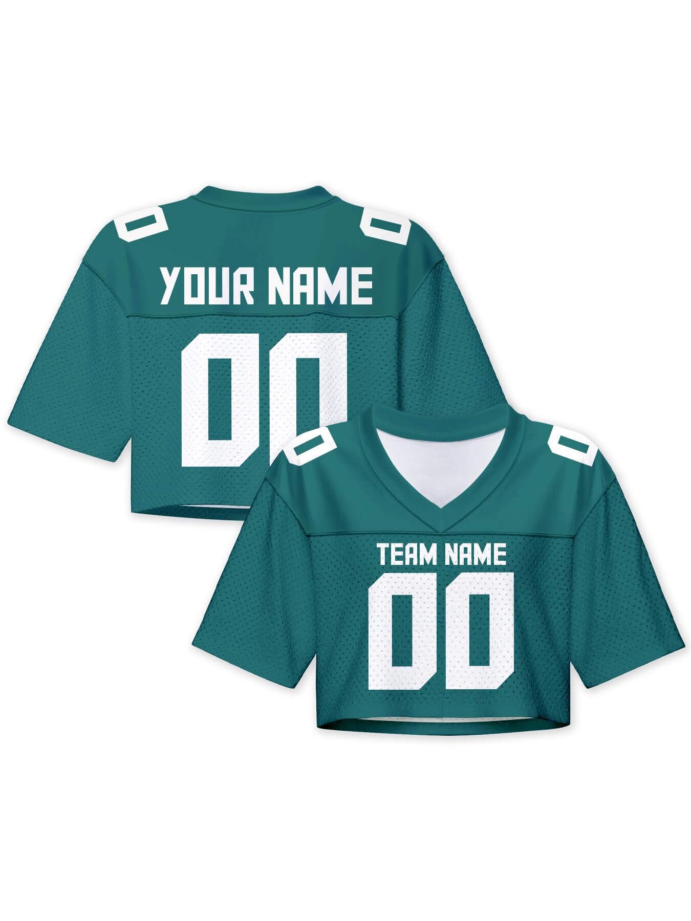 pod4soccer Custom Football Jersey Crop Top for Women