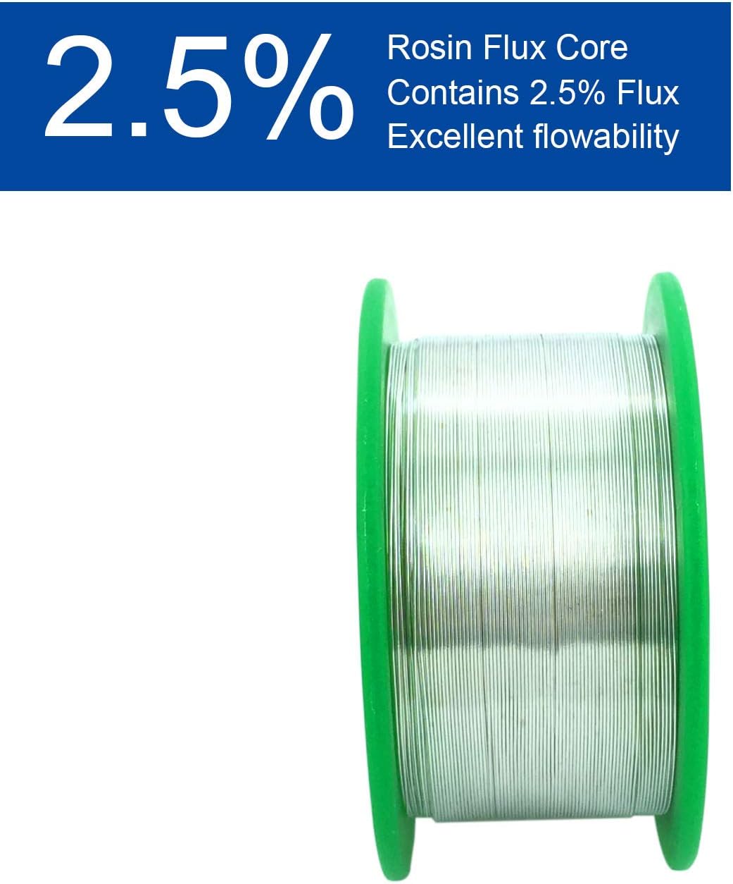 Thin Solder Wire Unlead, 4oz Tiny 0.5mm 115g, Fine Solder Gauge 0.02 No Lead Electronic Rosin Flux Core Alloy Soldering Wire Sn99 Cu0.7 Ag0.3, Electronics Soldering Electric