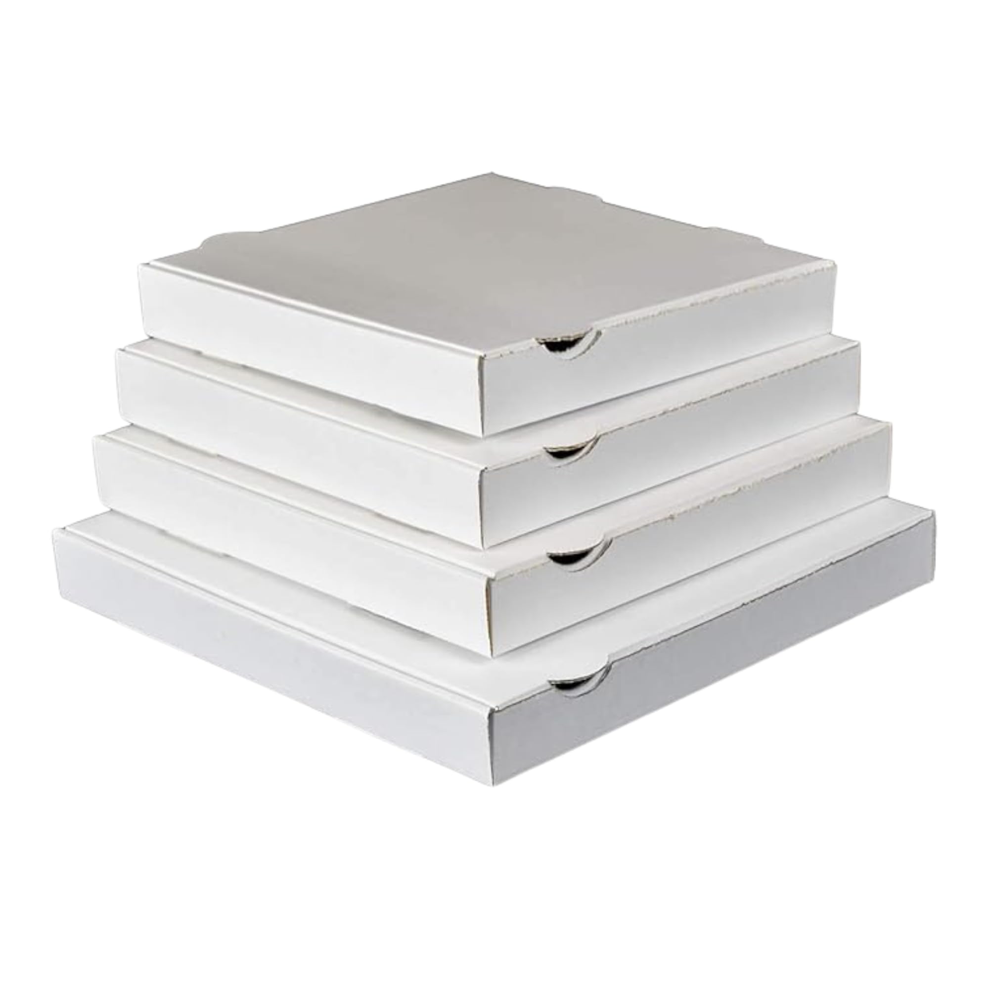 50 x PIZZA STYLE POSTAL BOXES (WHITE) (13")