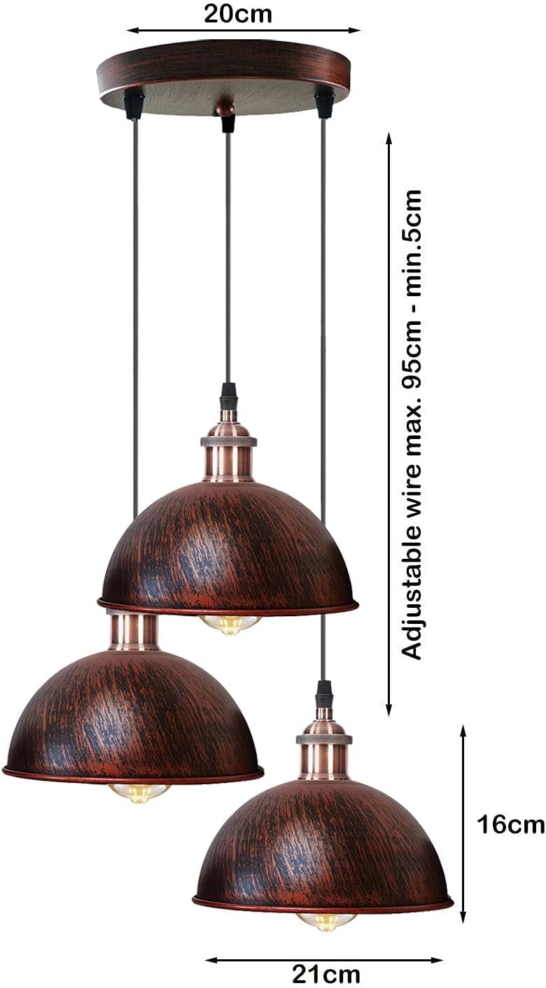 Plafoniera Moderna, Lampada Da Soffitto Retrò, Lampadario A Sospension - Foto 10