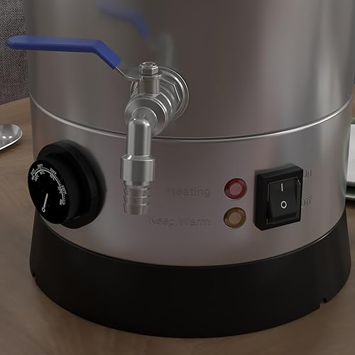 Miniatura 6 de KIMORE Derretidor de cera para hacer velas, capacidad de 8.5 cuartos de galón, control preciso de temperatura, boquilla fácil de verter, gran volumen