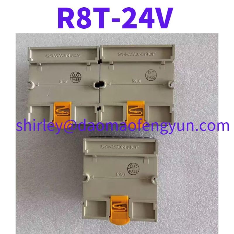 Industrial Electrical Motor Equipment Tool Parts Used Safety Relay R8T-24V - (Voltage: R8T-24V)