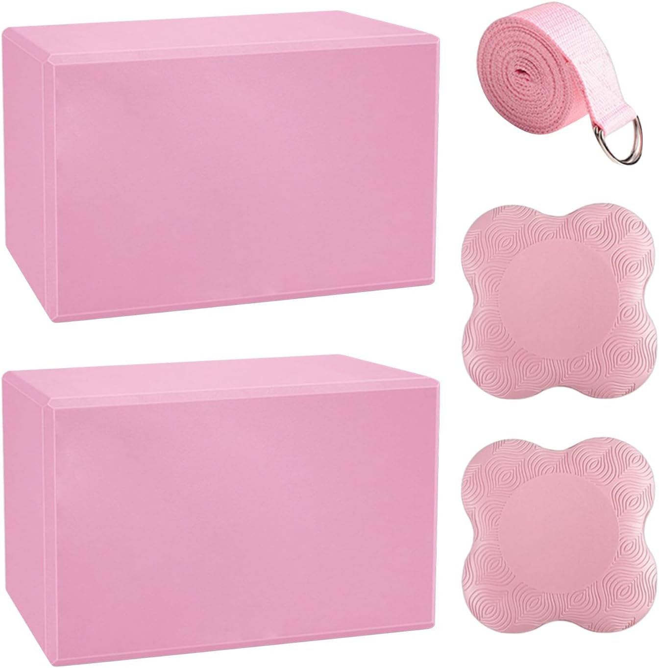 Foam Yoga Blocks,with Pads Lightweight Soft Foam Pilates Brick - Meditation Stretching Yoga Blocks,for Fitness Exercise Home Gym Travel Dance