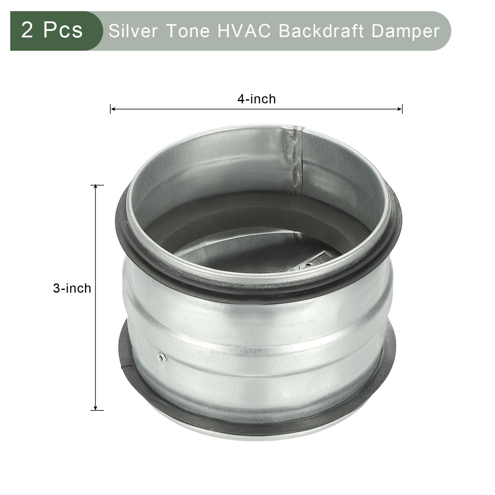 YOKIVE 4-inch HVAC Backdraft Damper - Image 2
