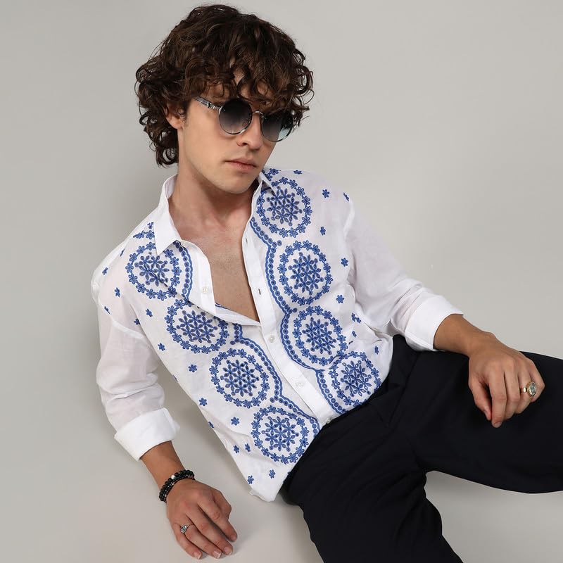 Image of CAHOOT Men's Brushed Buffalo Check Shirtfor Casual Wear | Spread Collar | Long Sleeve | Button Closure | Shirt Crafted with Comfort Fit for Everyday Wear