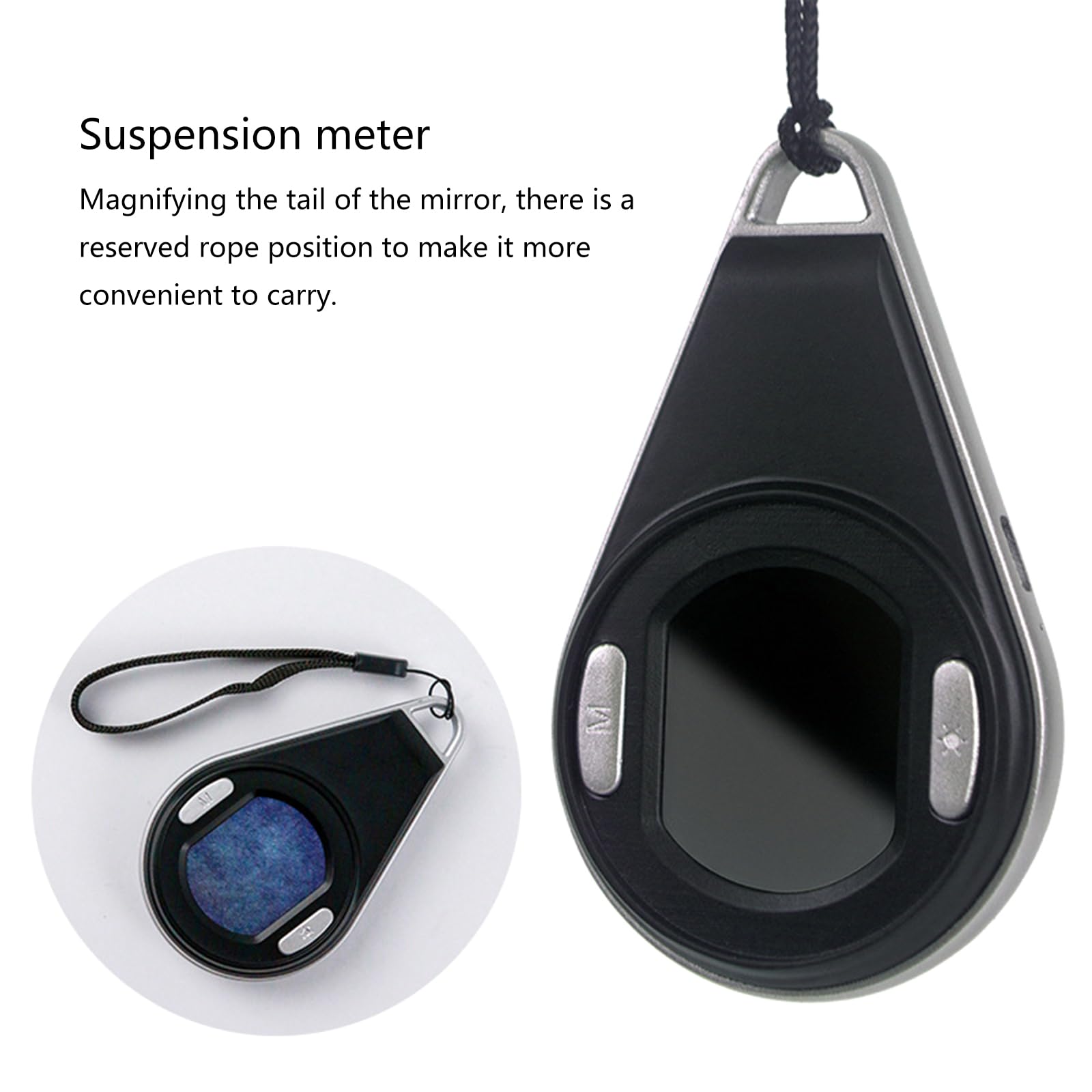 Microscopio de bolsillo con luz LED 60X-100X Lupa digital de lectura electrónica con lupa de mano recargable tipo C con luz