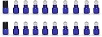 Vista 3 de Juego de 20 mini botellas de vidrio enrollables de 0.0 fl oz y 0.1 fl oz con bolas enrollables de metal, frasco de muestra delgado recargable, 1ML