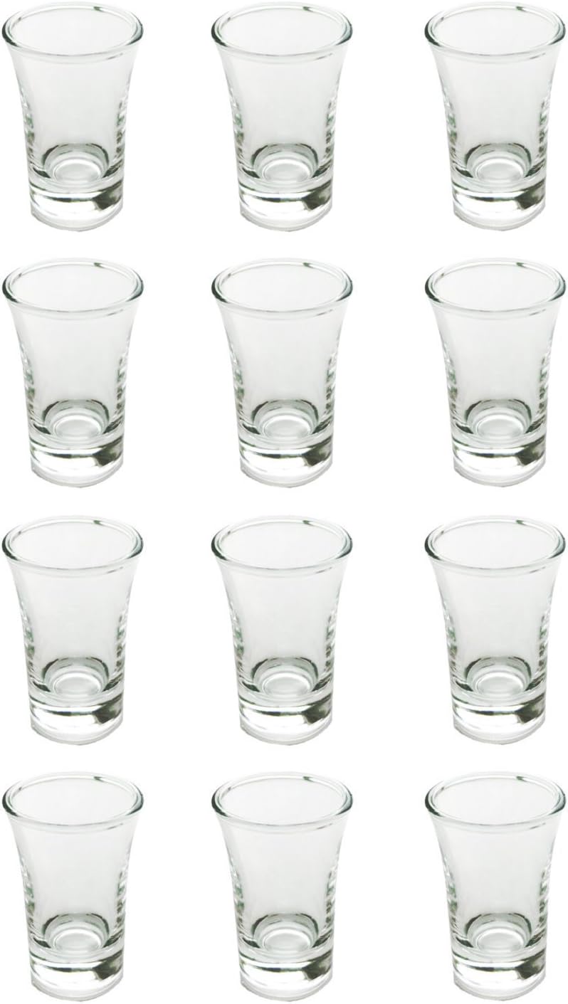 Shot glass, shooter, classic slight V shaped, 40 ml, set of 12