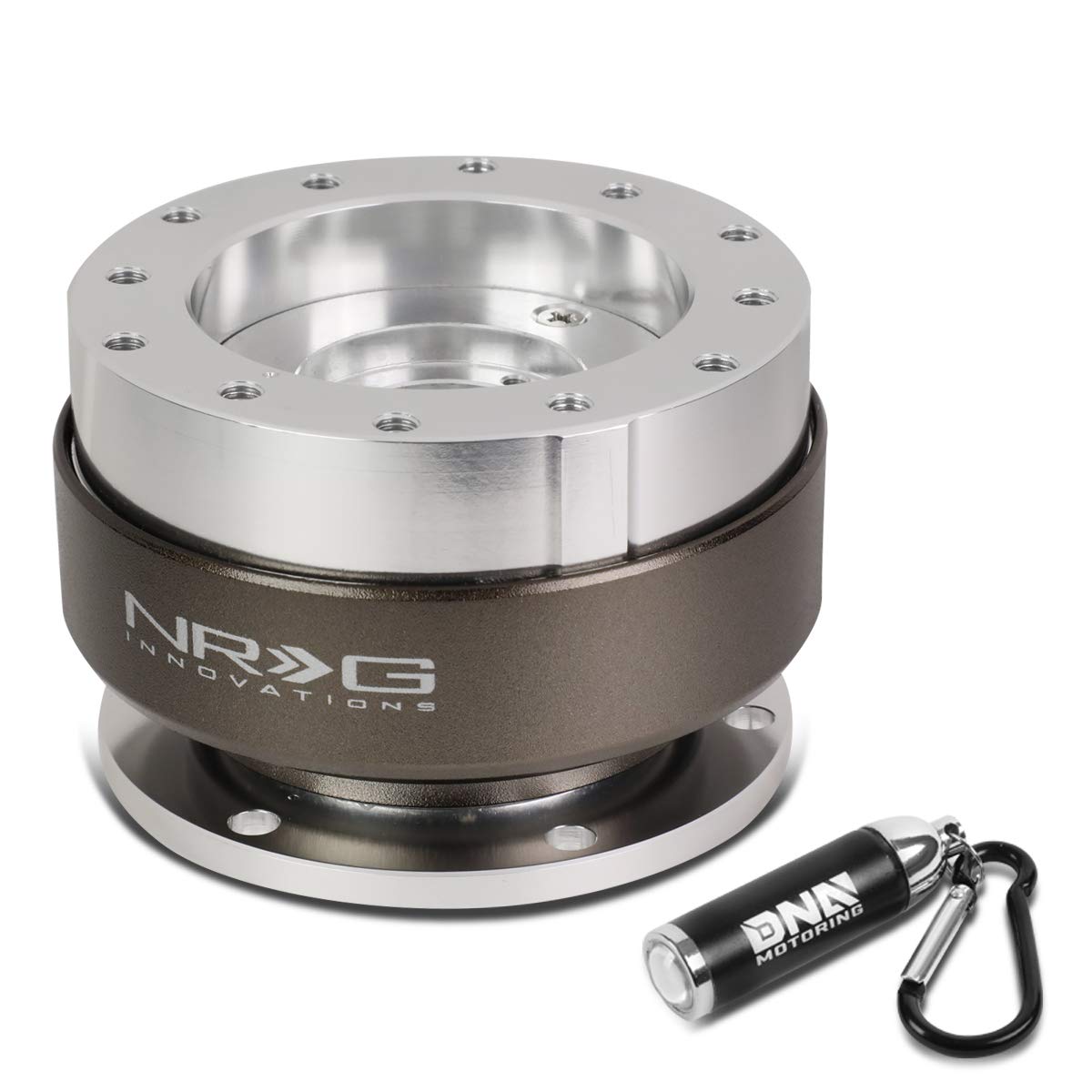 NRG SRK-200-1SL ステアリングハブ SFI認証 シルバー