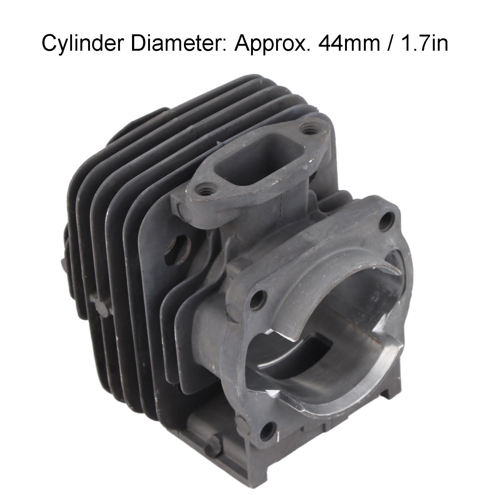 Cilindro Decespugliatore 52Cc Kit Pistone Cilindro Pistone Cilindro in Alluminio Ad Alto Contenuto di Silicio per Motore 52Cc 44F-5 Set di Parti per Spazzole in Carbonio Kit