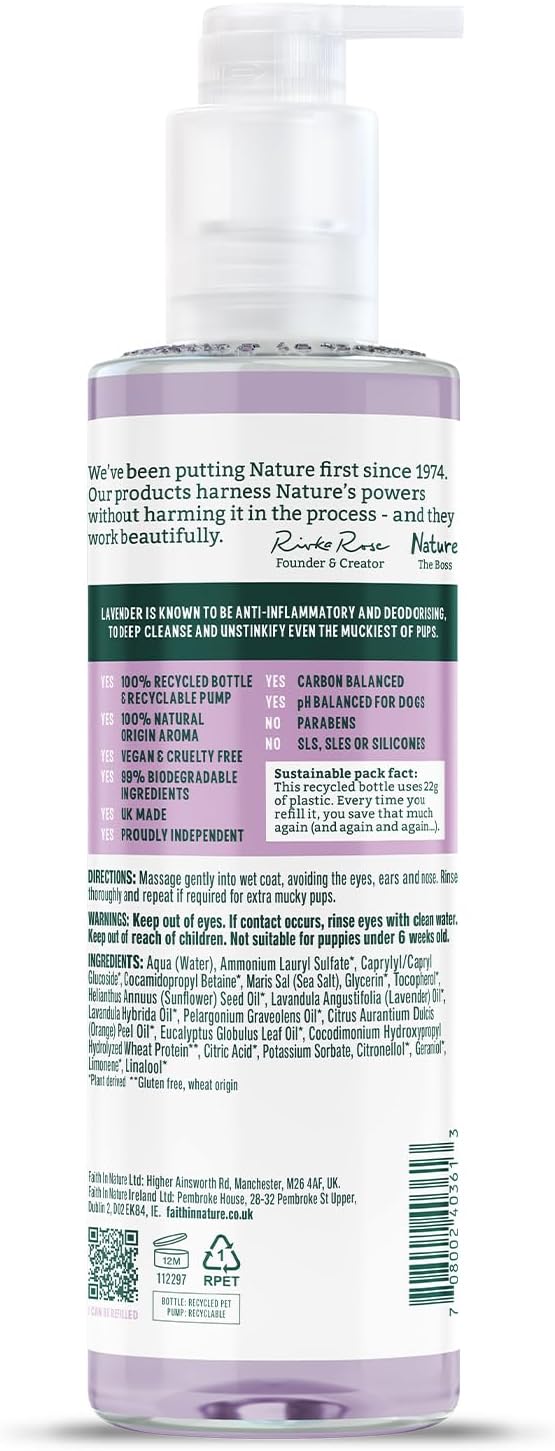Faith In Nature Natural Lavender Dog Shampoo,... 10 Faith In Nature Natural Lavender Dog Shampoo,...