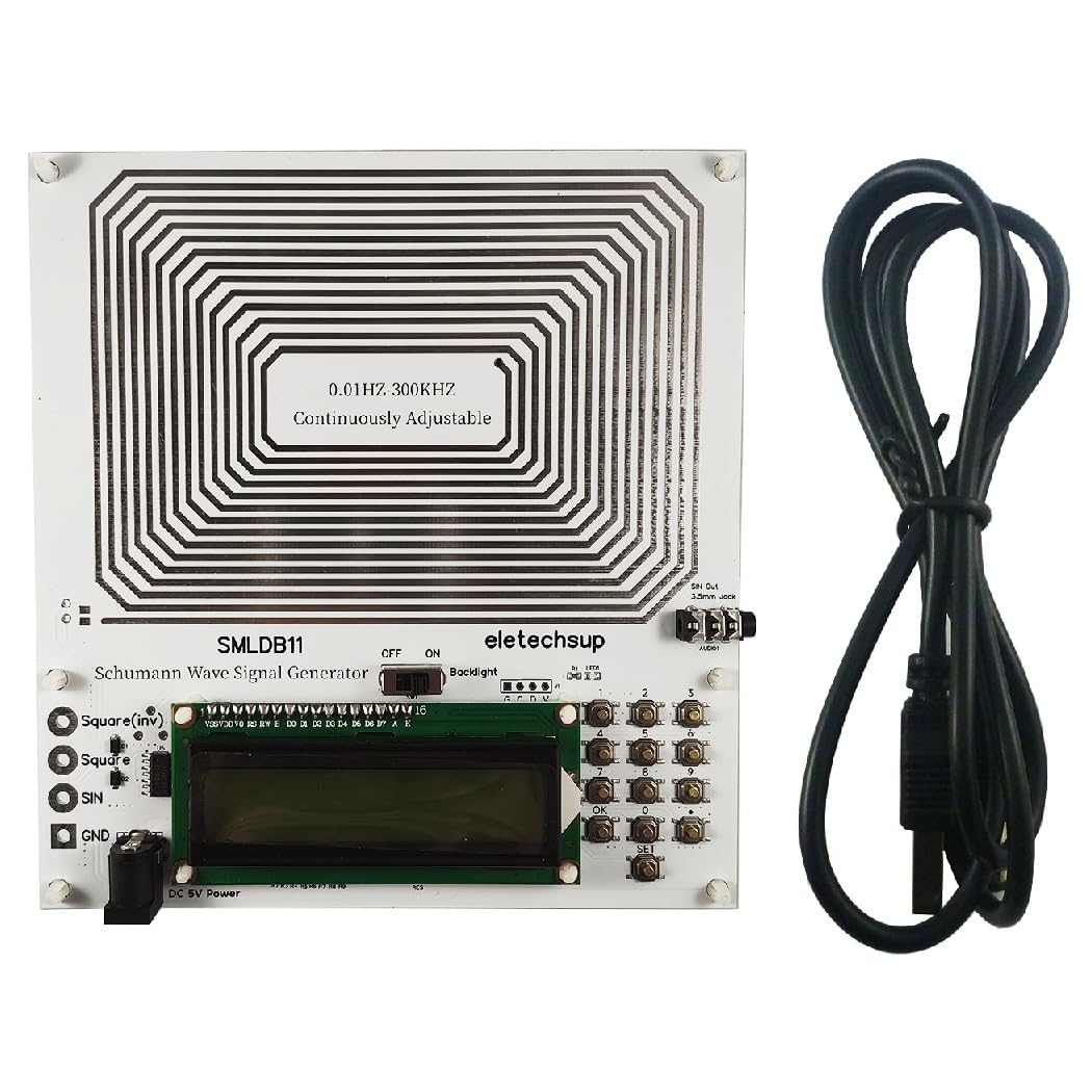 Eletechsup PRO Version 0.01Hz~300KHz 7.83Hz Continuously Adjustable Schumann Resonance Ultra-Low Pulse Square Wave Solfeggio Frequency Generator