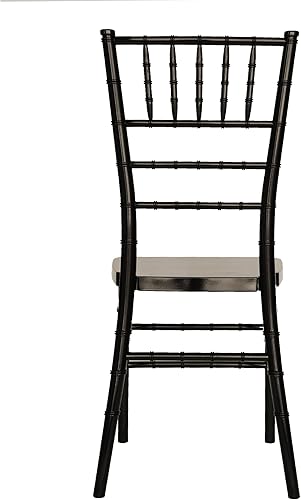 Miniatura 4 de FOH FOHFurniture - Juego de 4 sillas Chiavari de acrílico, moderna silla de comedor fantasma, asiento transparente, sillas laterales de plástico