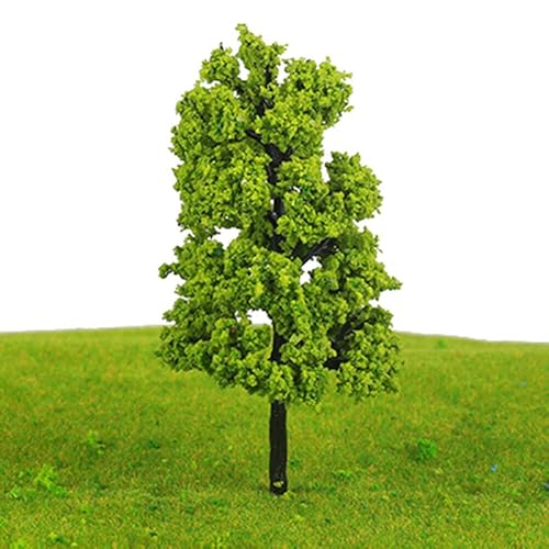 PETSTIBLE Lot de 10 arbres miniatures de 11 cm pour jardin, train, paysages architecturaux pour construction, modèle de table à sable, modèle de train, modèle jouet 11 cm
