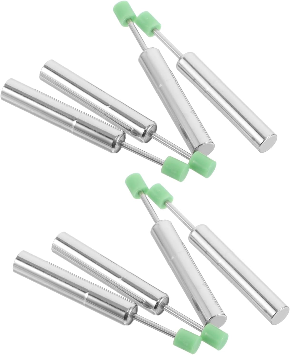8pcs Hydraulic Soft-close Trash Can Dampers with Steel and Plastic Pistons, Silent Lid Mechanism Replacement for Kitchen Wastebaskets, Green Shock Absorber Accessory for Controlled