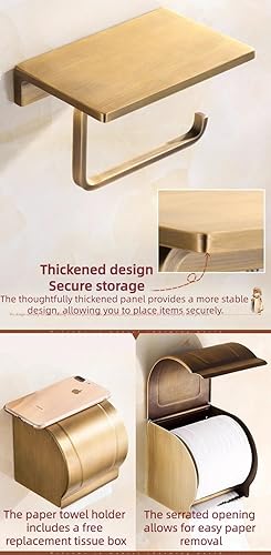 Miniatura 7 de High-End Retro Copper Bathroom Hardware Set  American and European Style Towel Rack Combination Various Designs Available,Set 4a