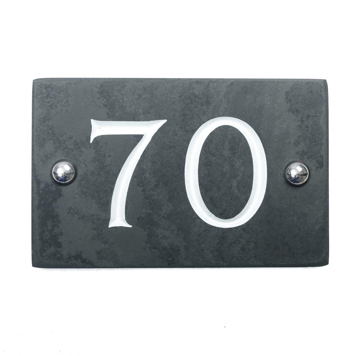 Slate Engraved House Number 70