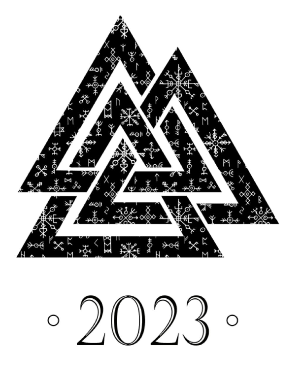 Independently published PLANNER 2023: Viking Daily Planner With Federal Holidays ✦ Planner Norse Mythology Valknut White