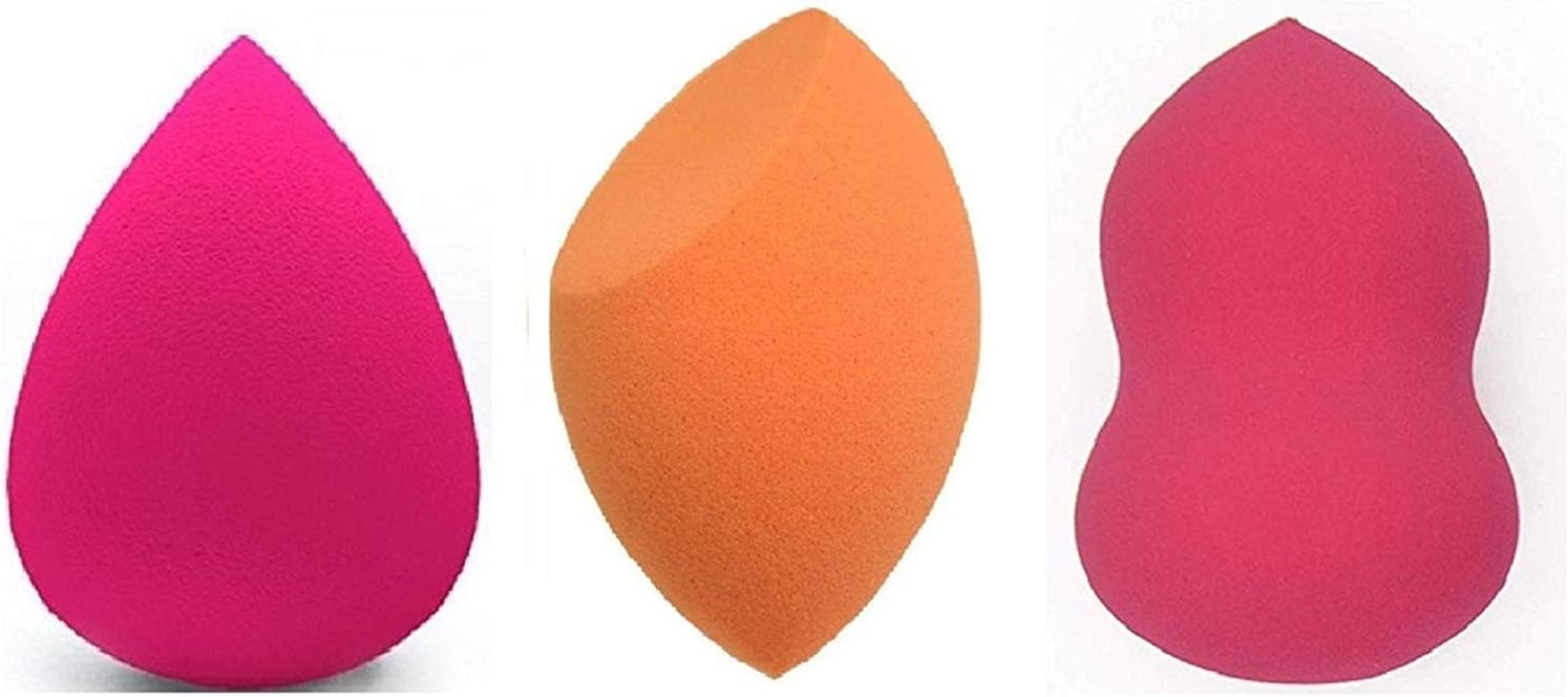 MT31 Makeup Foundation Cosmetic Soft Sponge Tear Drop Shaped Powder Puff (Small, 32x46 mm)